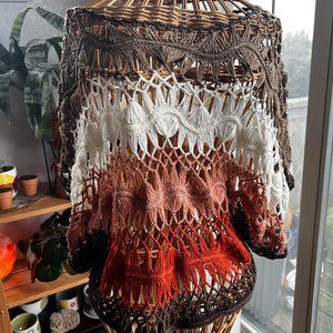 Crochet waist length shirt